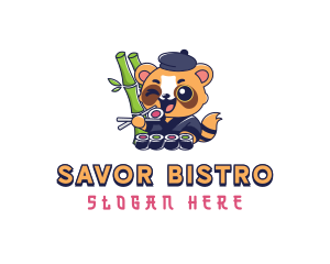 Panda Sushi Restaurant logo design