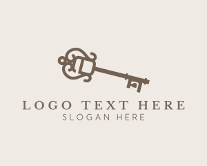 Key - Elegant Lock Key logo design