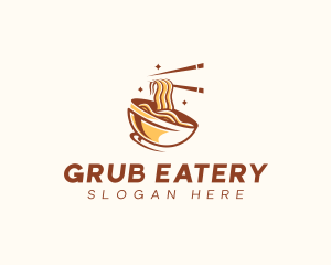 Noodle Ramen Bowl logo design