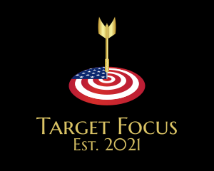 American Dart Target logo design