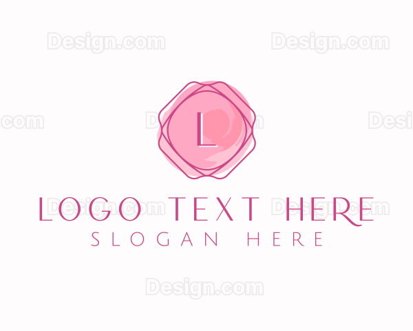 Feminine Watercolor Frame Logo