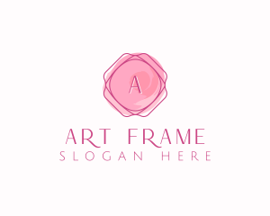 Feminine Watercolor Frame logo design