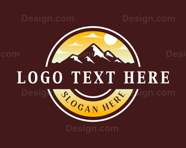 Mountain Travel Camping Logo