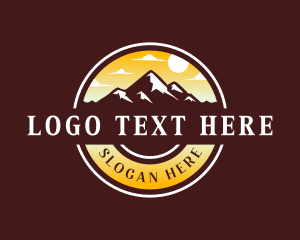 Mountain Travel Camping Logo