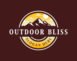 Mountain Travel Camping logo design