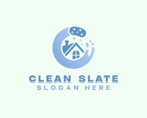 Sponge Cleaning Sanitation logo design