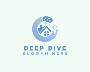 Sponge Cleaning Sanitation logo design