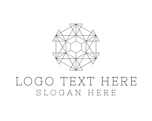 Minimalist Geometric Tech Pattern logo