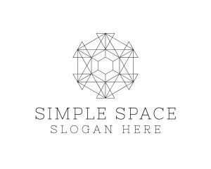 Minimalist Geometric Tech Pattern logo design