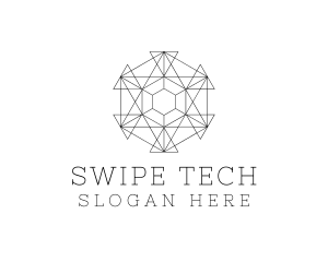 Minimalist Geometric Tech Pattern logo design