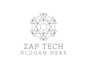 Minimalist Geometric Tech Pattern logo design