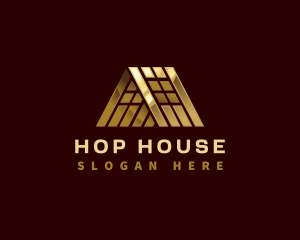 Luxury Roofing House logo design