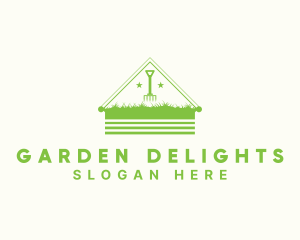 Greenhouse Plant Rake  logo design