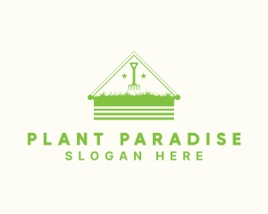 Greenhouse Plant Rake  logo design