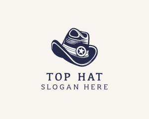 Star Cowboy Hat logo design