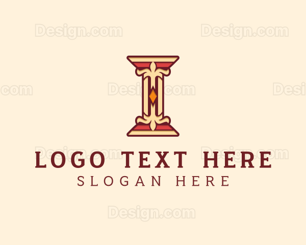 Premium Baroque Pillar Logo