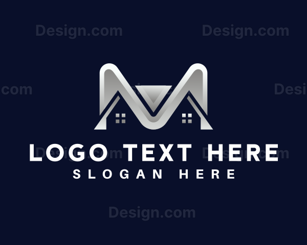 House Builder Letter M Logo