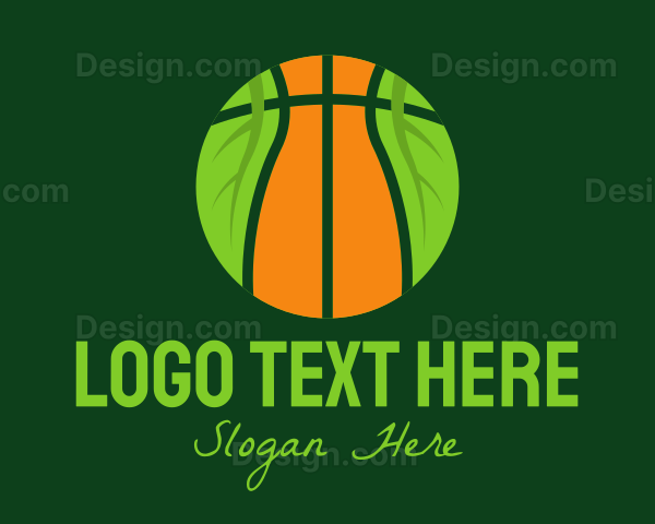 Eco Basketball Nature Logo