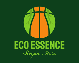 Eco Basketball Nature logo design