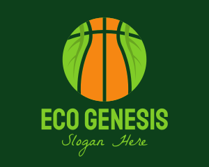 Eco Basketball Nature logo design