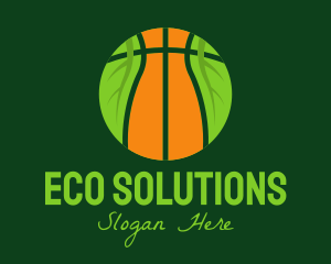 Eco Basketball Nature logo design