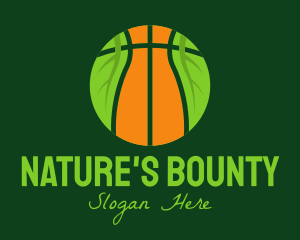 Eco Basketball Nature logo design