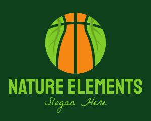 Eco Basketball Nature logo design