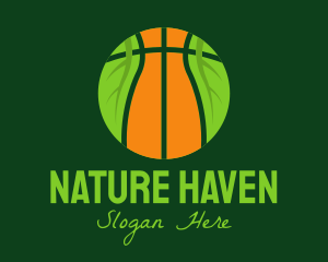 Eco Basketball Nature logo design