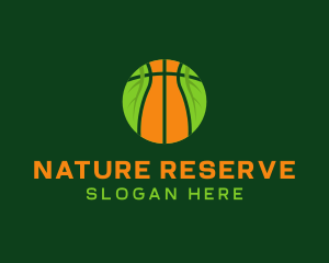 Eco Basketball Nature logo design