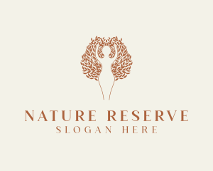 Organic Nature Beauty Spa logo design