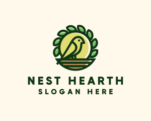 Green Bird Nest logo