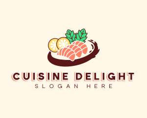 Delicious Asian Sushi logo design