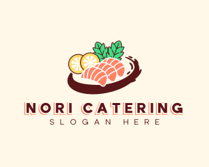 Delicious Asian Sushi logo design