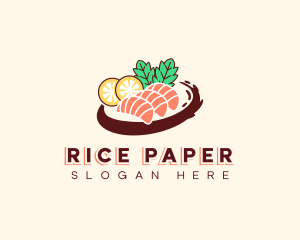 Delicious Asian Sushi logo design