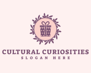 Purple Gift Shop Wreath logo