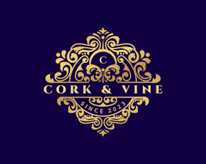 Decorative Royal Vine logo design