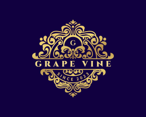 Decorative Royal Vine logo design