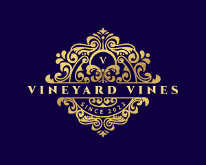 Decorative Royal Vine logo design