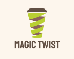 Twisted Coffee Cup  logo design