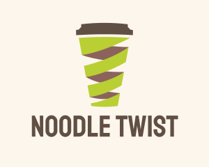 Twisted Coffee Cup  logo design