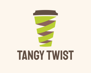 Twisted Coffee Cup  logo design