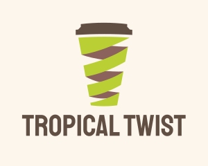 Twisted Coffee Cup  logo design