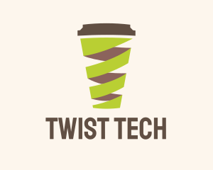 Twisted Coffee Cup  logo design