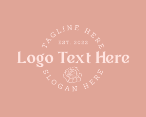 Whimsical Floral Serif Wordmark logo