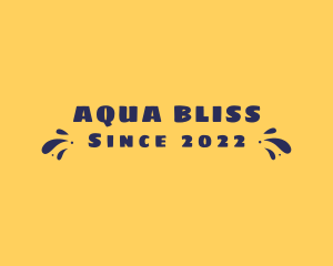 Aqua Summer Splash logo design