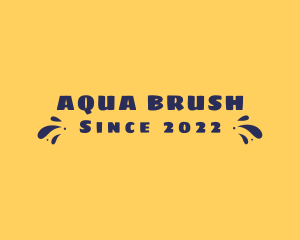 Aqua Summer Splash logo design