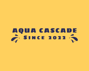Aqua Summer Splash logo design