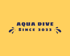 Aqua Summer Splash logo design