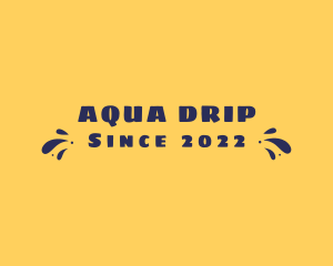 Aqua Summer Splash logo design