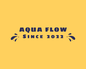 Aqua Summer Splash logo design